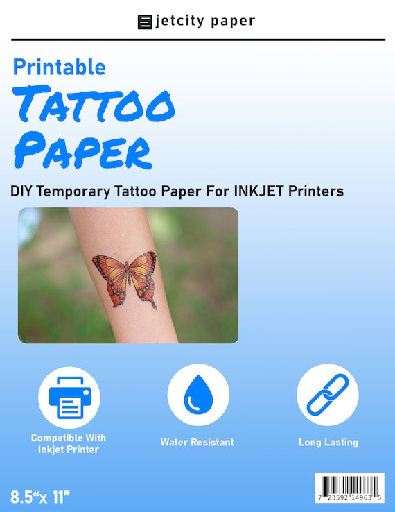 Temporary Tattoo Paper 2 Step Toner Transfer - UniNet iColor