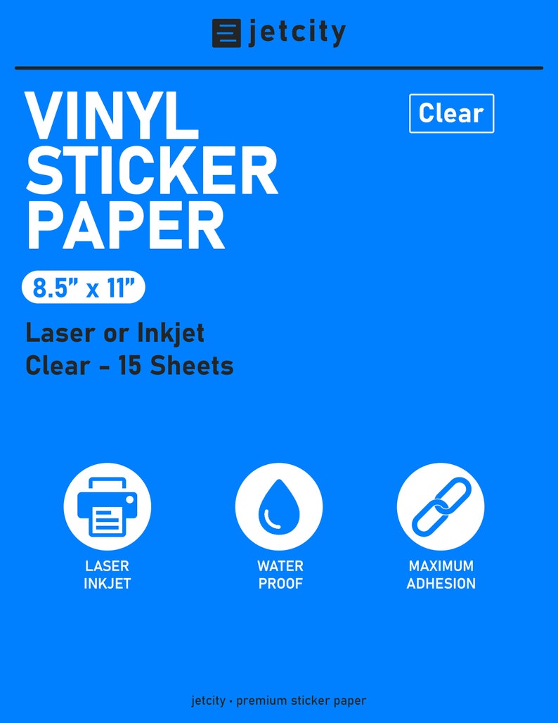 8.5 x 11 Self Adhesive Sticker Paper, Inkjet and Laser Printable, DIY Sticker/Label Paper, Sticker Sheets, Printable Sticker Paper image 9