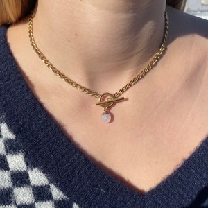 Handmade Crystal Pendant Necklace: Stainless Steel Chain, Waterproof