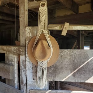Macrame Hat Hanger