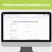 Performance Review Form: Employee Evaluation Google Doc Template (US ...