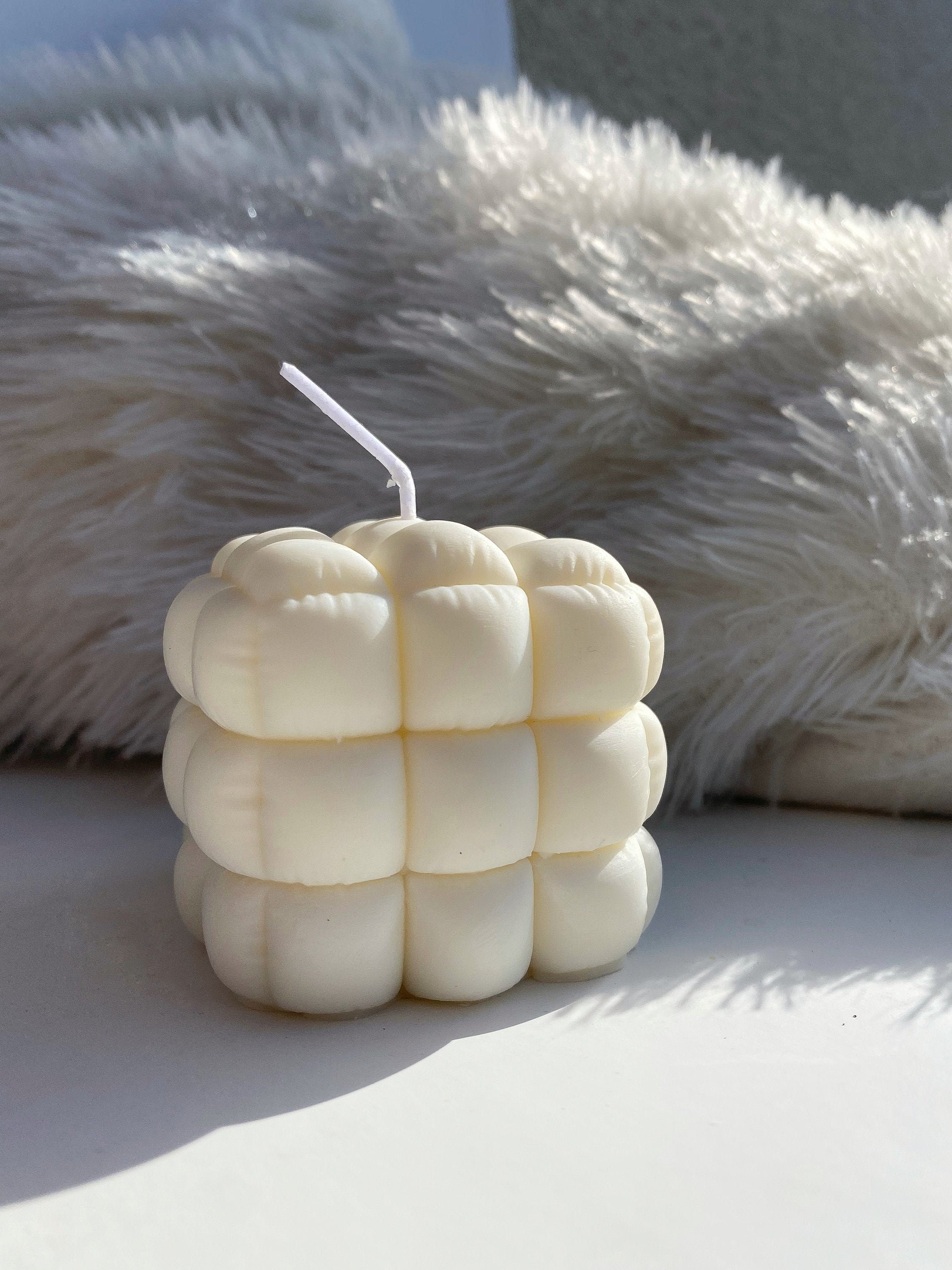 Bubble Cube Candle Aesthetic Homemade Bougie à bulles Etsy