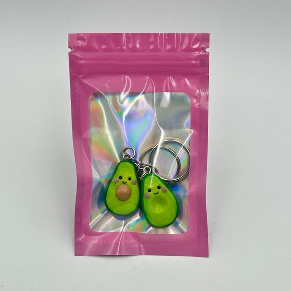 Boucles D'oreilles Citron + Porte-clés Avocat – Ensemble Cadeau – Neuf Avec étiquettes – Pour Femme
