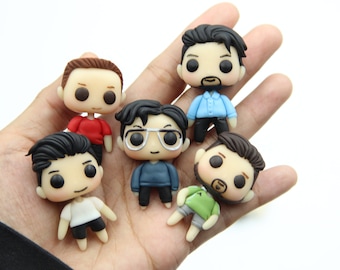 Custom Pop Clay Figurine  Handmade Figurines made of Air Dry Clay 5 cm