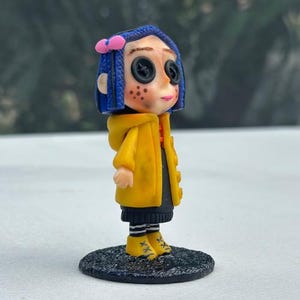 Coraline inspired birthday gift collectible for stop motion movie lovers