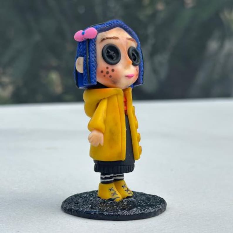 Coraline inspired birthday gift collectible for stop motion movie lovers