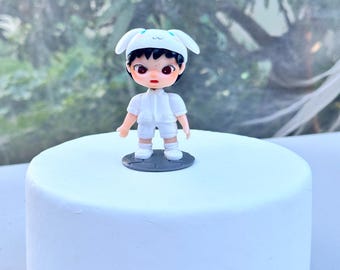 Pop Mart inspired personalized clay figurine for birthday gift custom gift for bestfriend