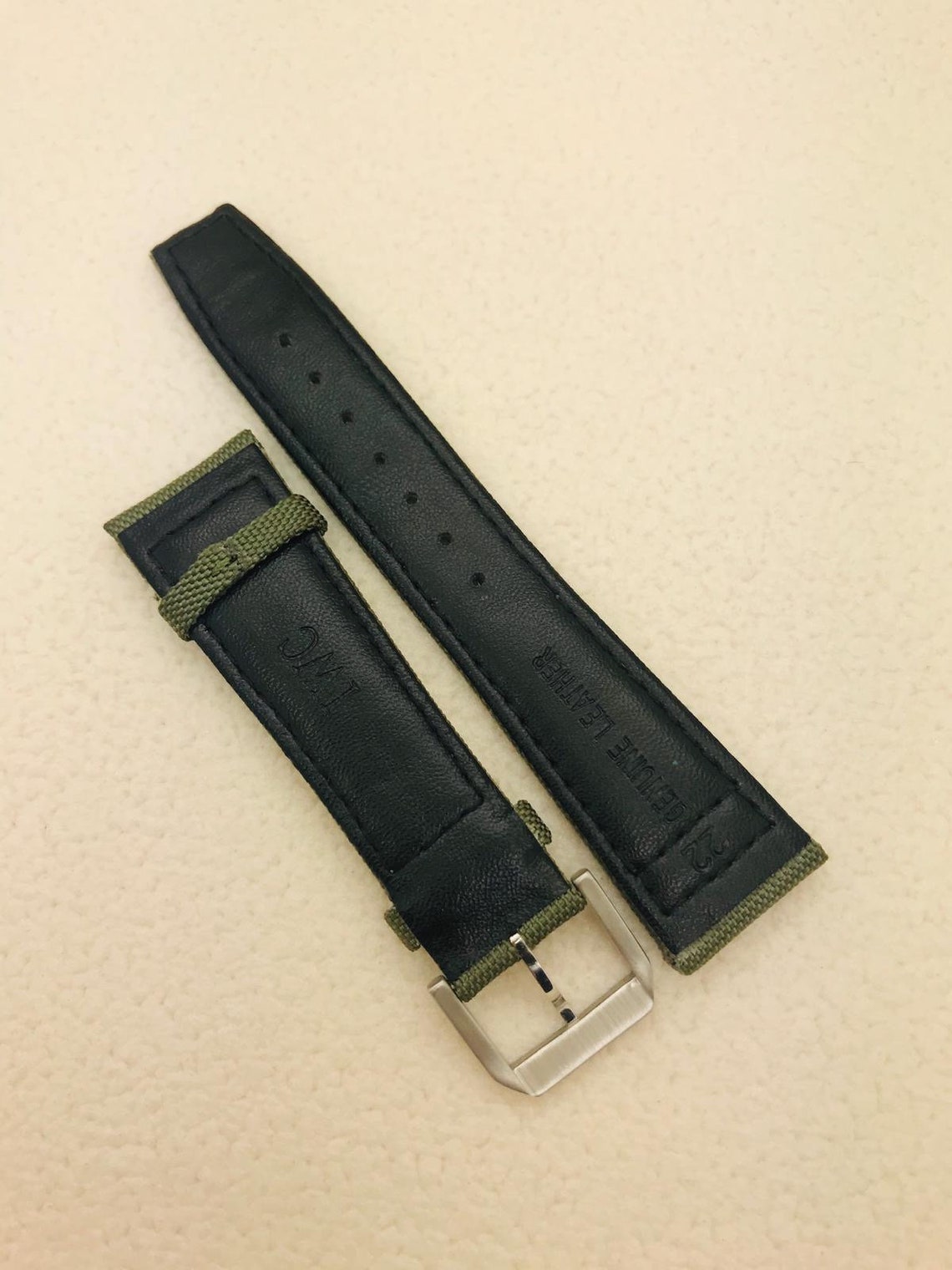 22MM IWC Nylon Strap Green COLOR Etsy Ireland