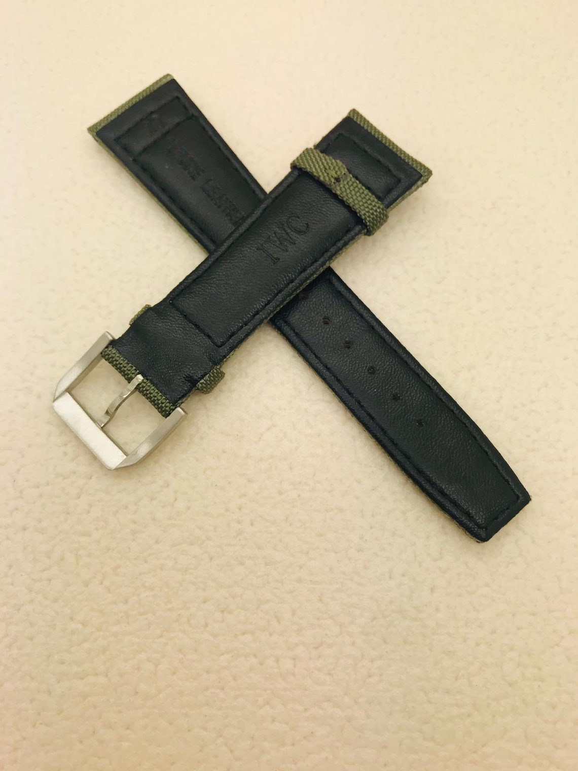 22MM IWC Nylon Strap Green COLOR Etsy Ireland