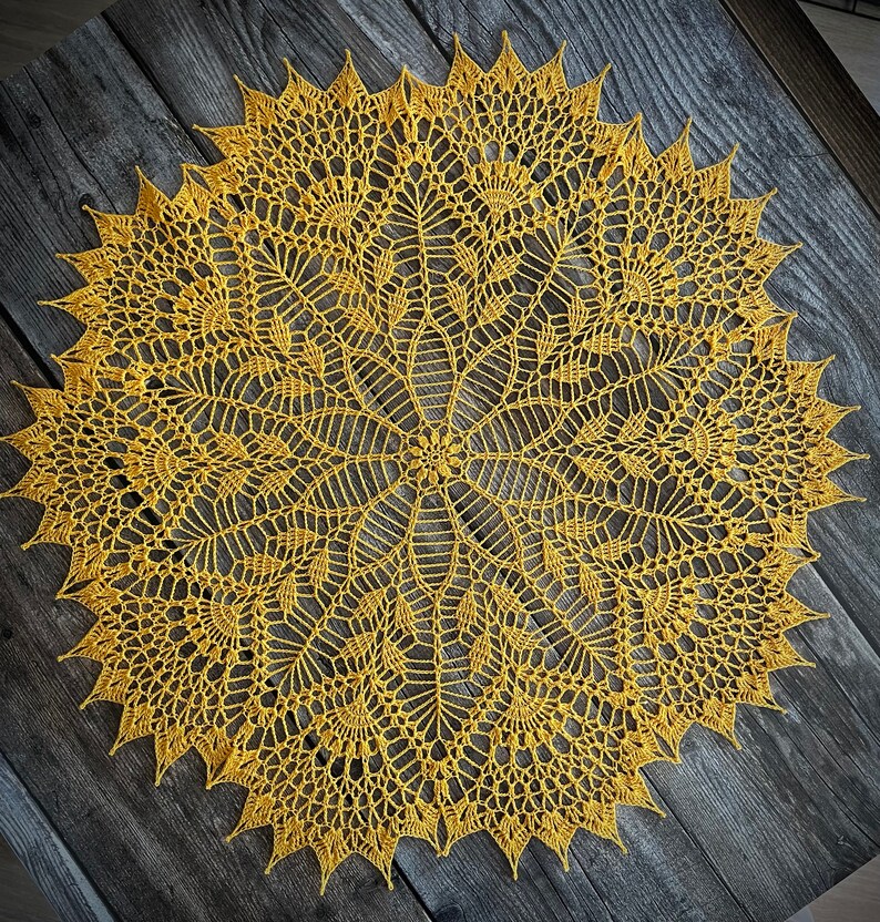 Rustique Fonte parchemin Unique Serviette/Chapeau/Home Decor Crochet/Set de 2 