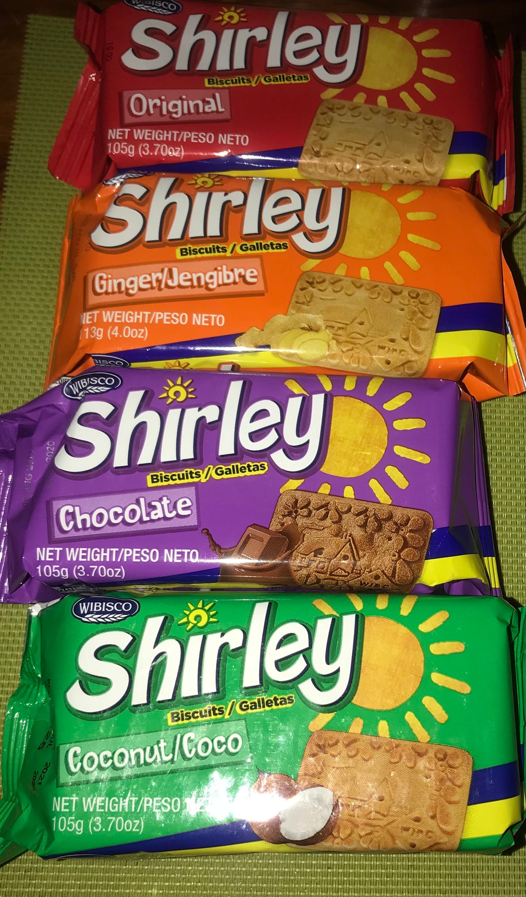 JAMAICAN Wibisco Shirley Biscuit 3.7oz X 4 Etsy UK