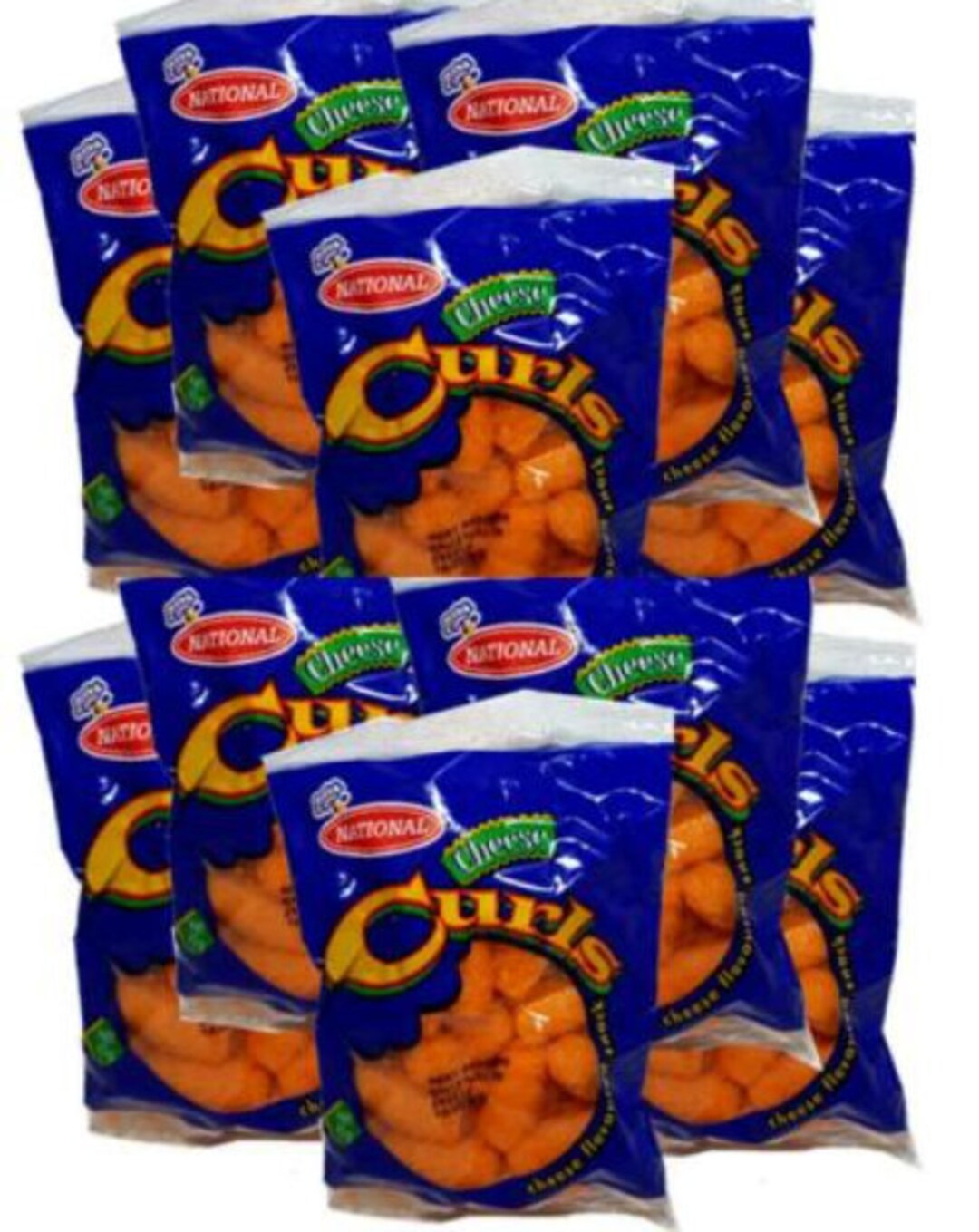 50 Jamaican National Cheese Curls 50 X 15g Cheese Flavored Delicious