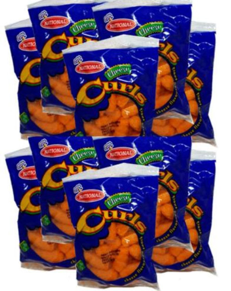 50 Jamaican National Cheese Curls 50 X 15g Cheese Flavored Delicious