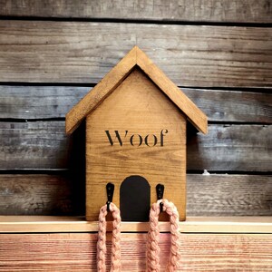 Dog House Leash Hanger: Boho Pet Organizer