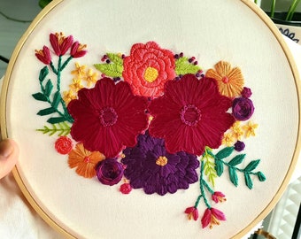 Fancy Florals embroidery hoop