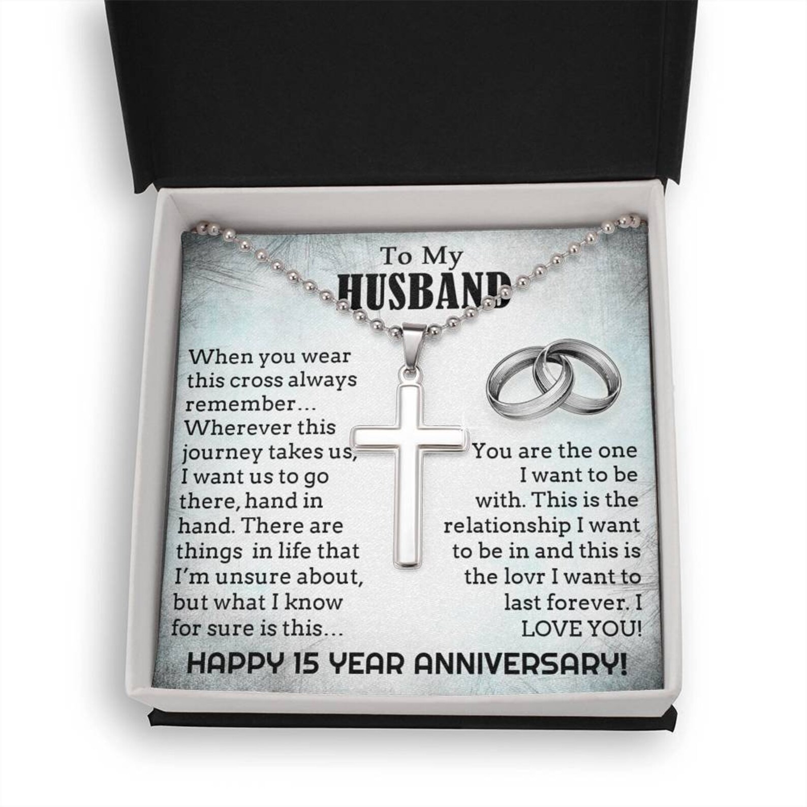 15 Year Wedding Anniversary Gift For Him You Are The One I