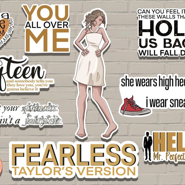 Taylor Swift_Fearless_Laminated Stickers