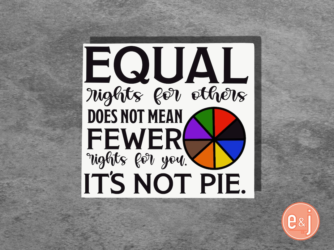 Equal Rights Laminated Sticker - Etsy