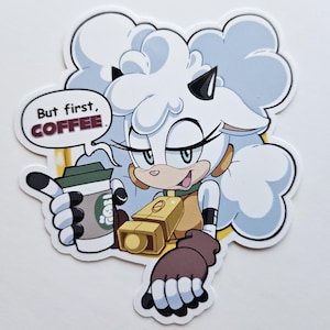 Lanolin Sticker- &quot;But First... Coffee.&quot;
