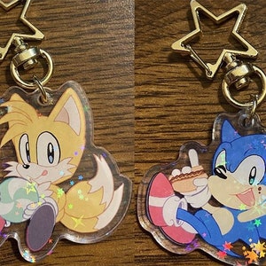 Cute Chibi Sonic Charms - Favorite Foods - Team Sonic Keychains