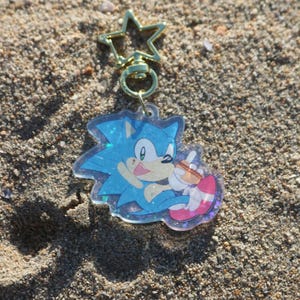 Cute Chibi Sonic Charms - Favorite Foods - Team Sonic Keychains