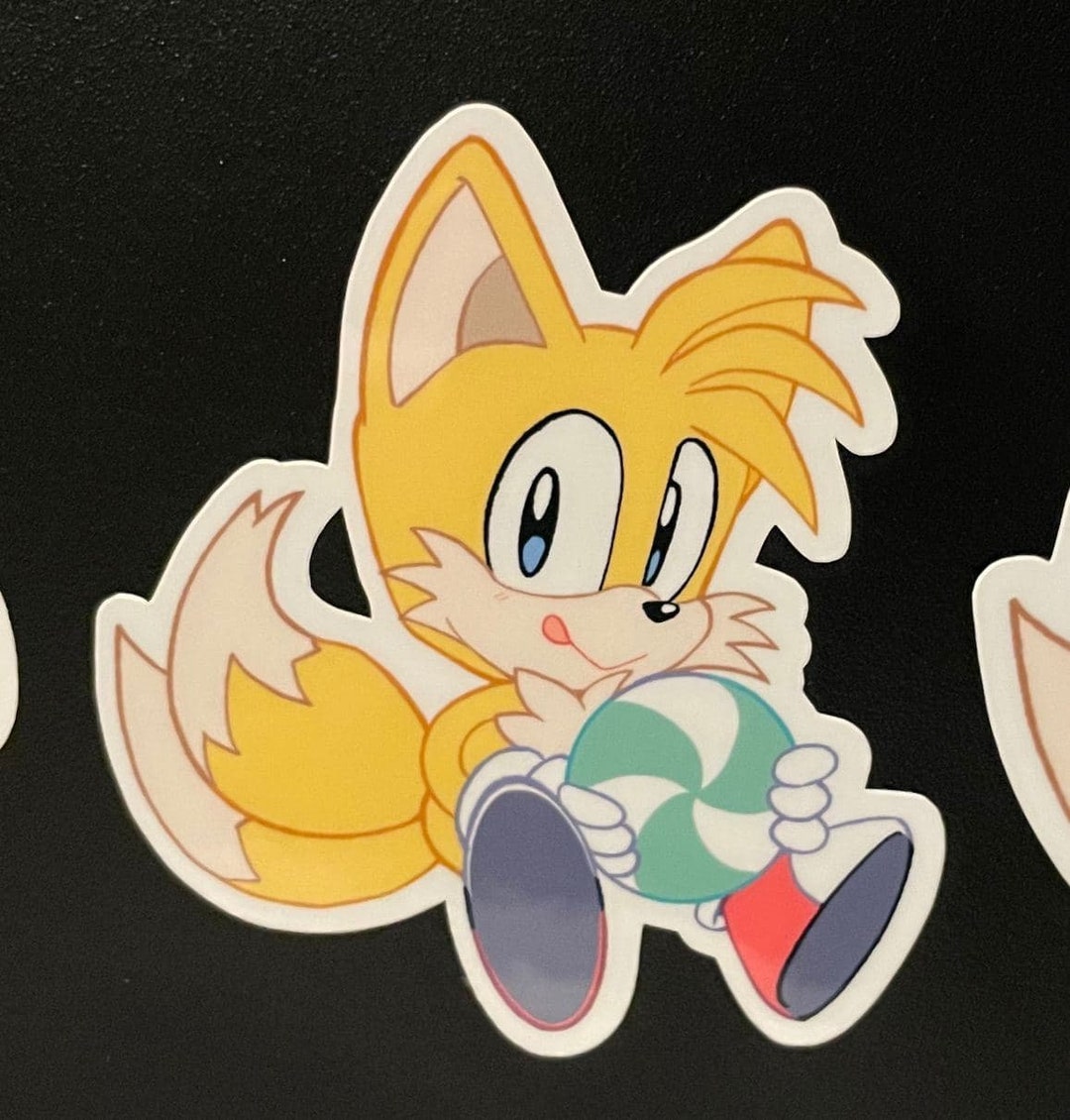 Tails The Fox Miles Tails Prower Sticker - Tails the fox Miles tails prower Classic tails - Discover & Share GIFs