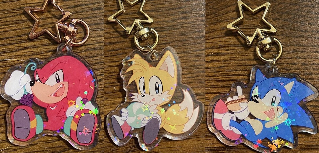 Sonic and Friends Acrylic Keychains : Kawaii Cute Chibi Fanart -   Denmark