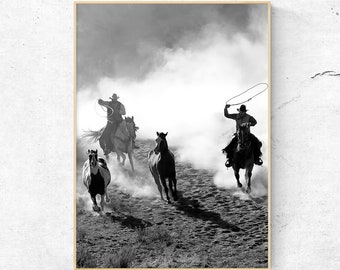Wild West Photo , Vintage Style , Black and White , Cowboy Photo ,American Style , INSTANT DOWNLOAD