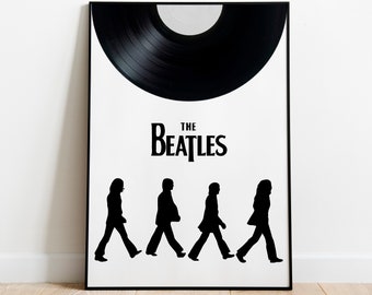 The Beatles Illustration Print , Printable Poster , Vintage Art , Wall Decor , Illustration Print , Wall Poster , INSTANT DOWNLOAD