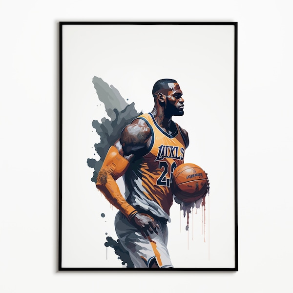 Basketball Poster Etsy