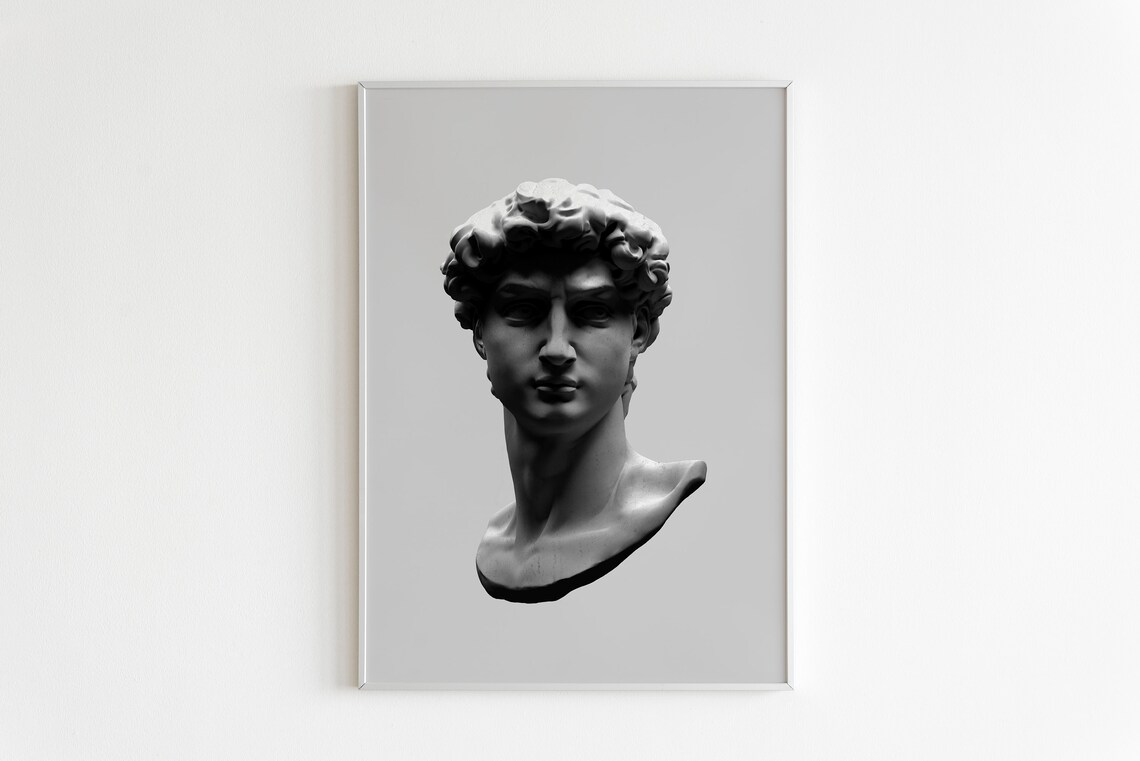 Statue David Print Printable Wall Art Wall Decor Abstract | Etsy