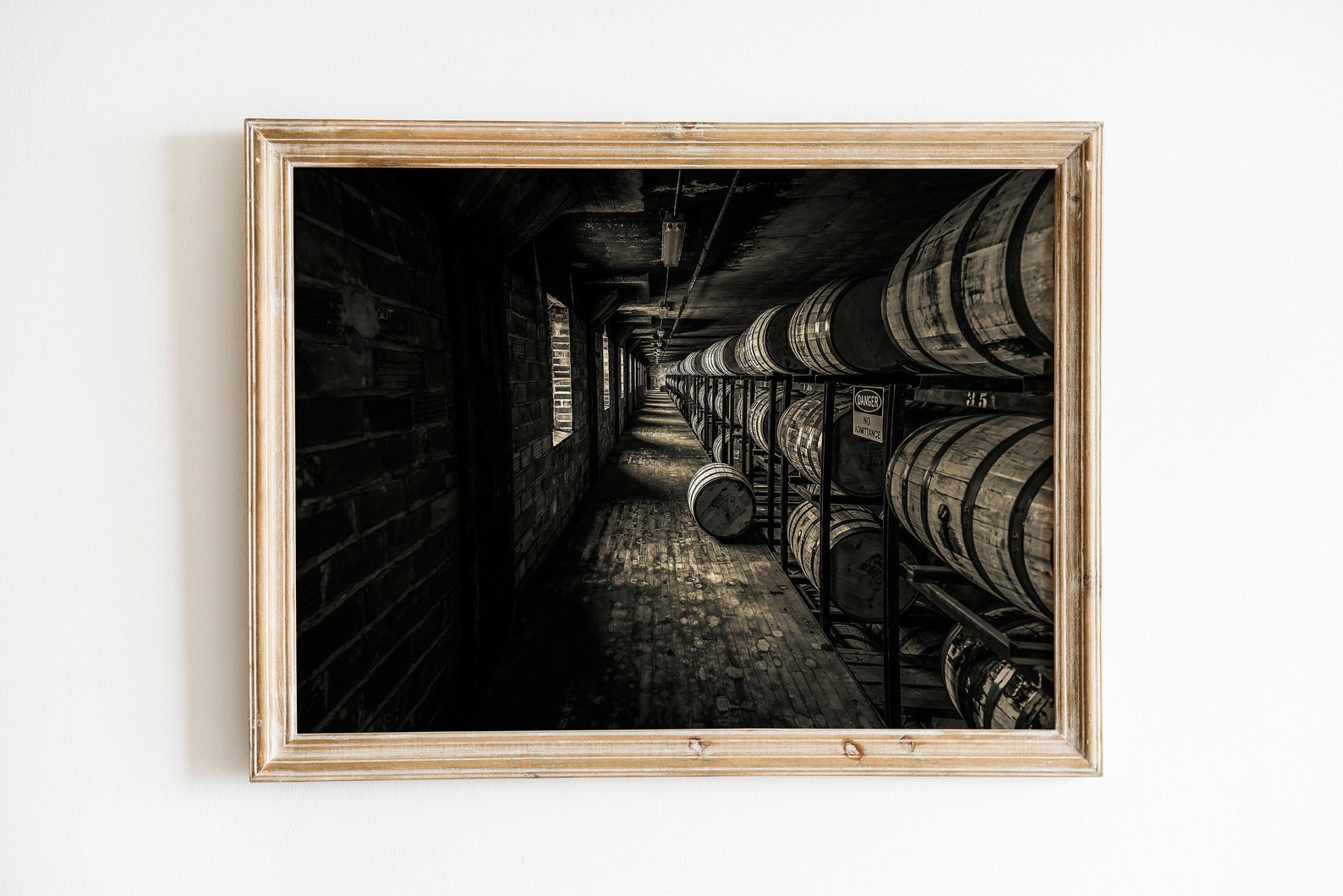Wine Cellar Print , Black and White , Photography Art ,wine Photo
