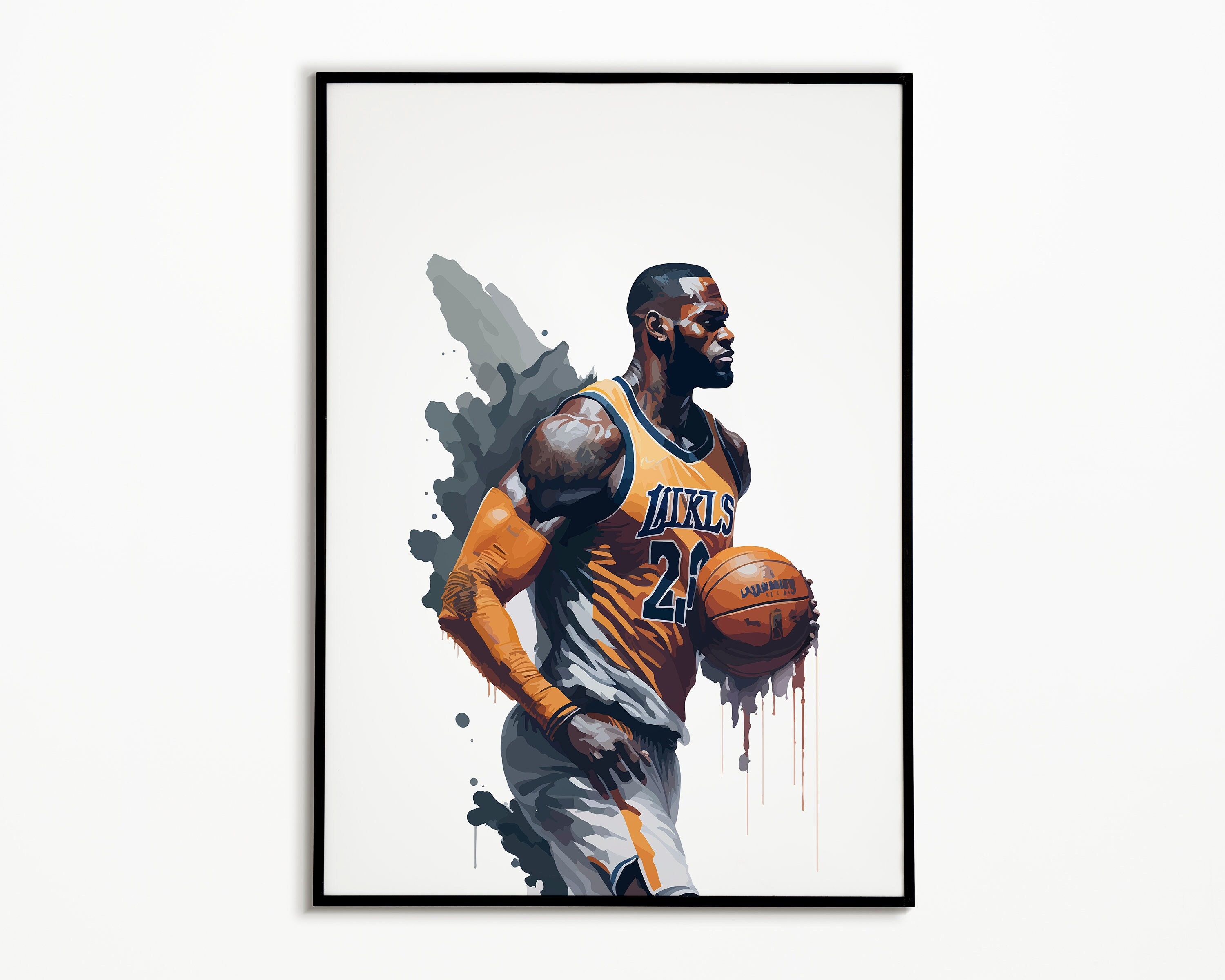 Lebron Print Basketball Player Print Sport Art ,basketball