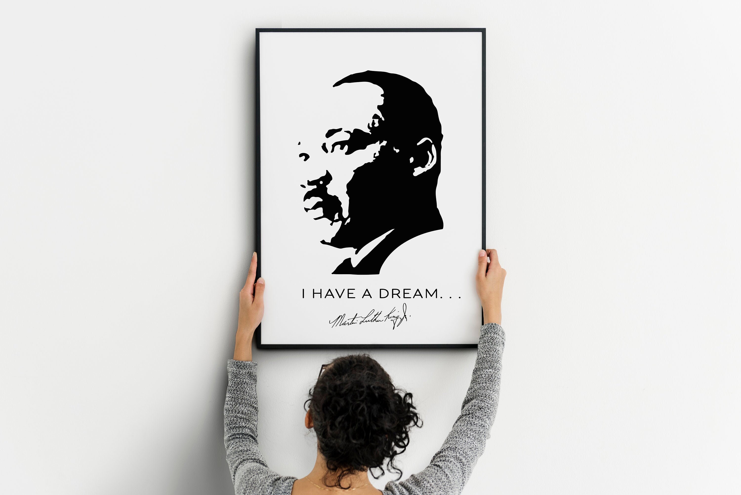 Martin Luther King Print , Printable Wall Art , Vintage Decor ...