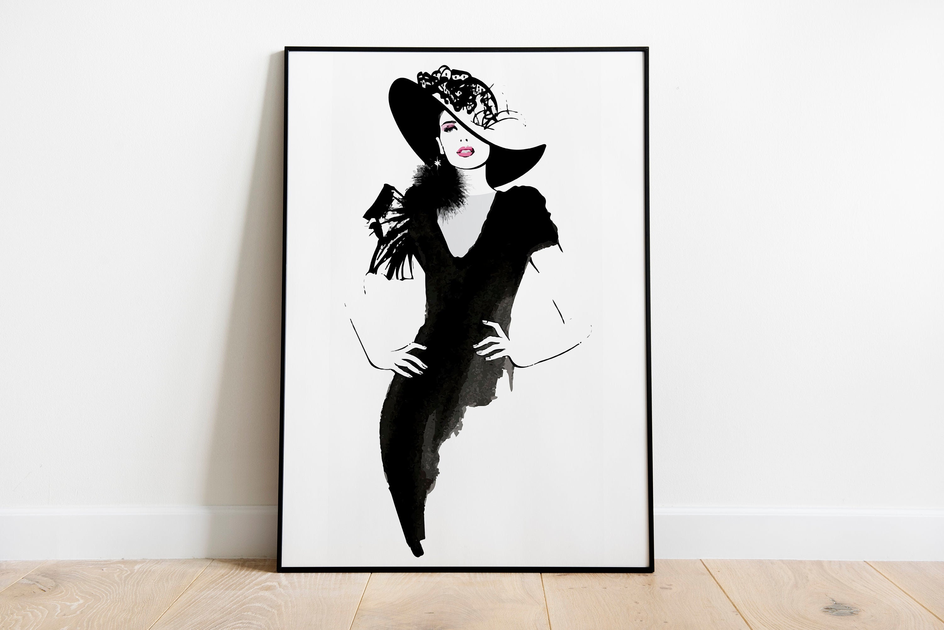 Abstract Woman Print Wall Art Minimalist Art Watercolor Etsy