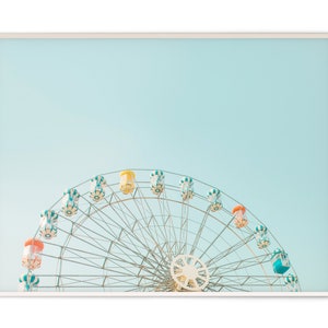 Ferris Wheel Print , Printable Photo Art , Wall Decor , Digital Print , Home Decor , Modern Art , INSTANT DOWNLOAD