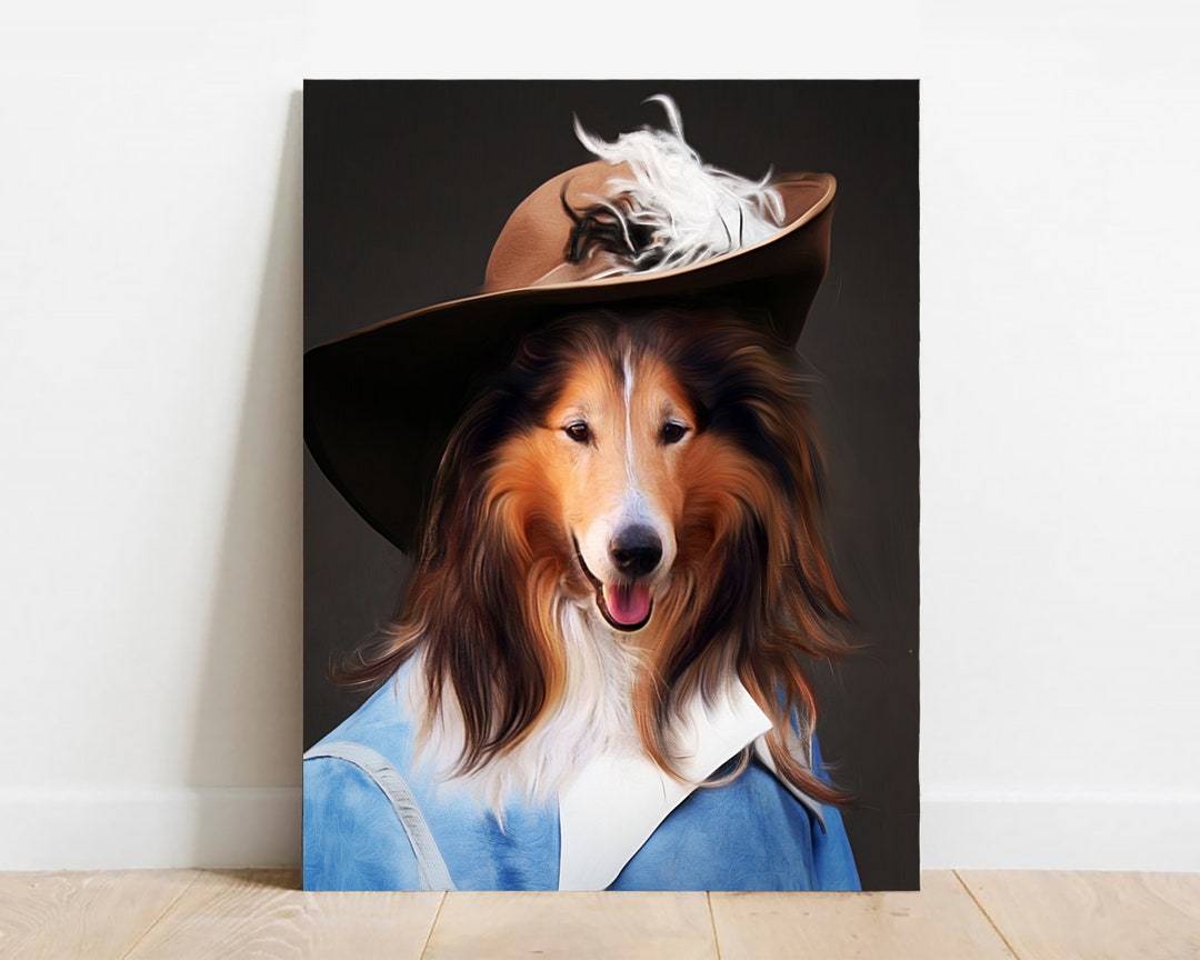 Custom Royal Pet Portrait, Dog Memorial Gift, Cat Painting From Photo ...