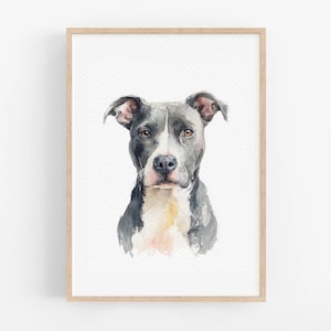 Hand Painted Watercolor Pet Portrait: Dog & Cat Painting Personalized