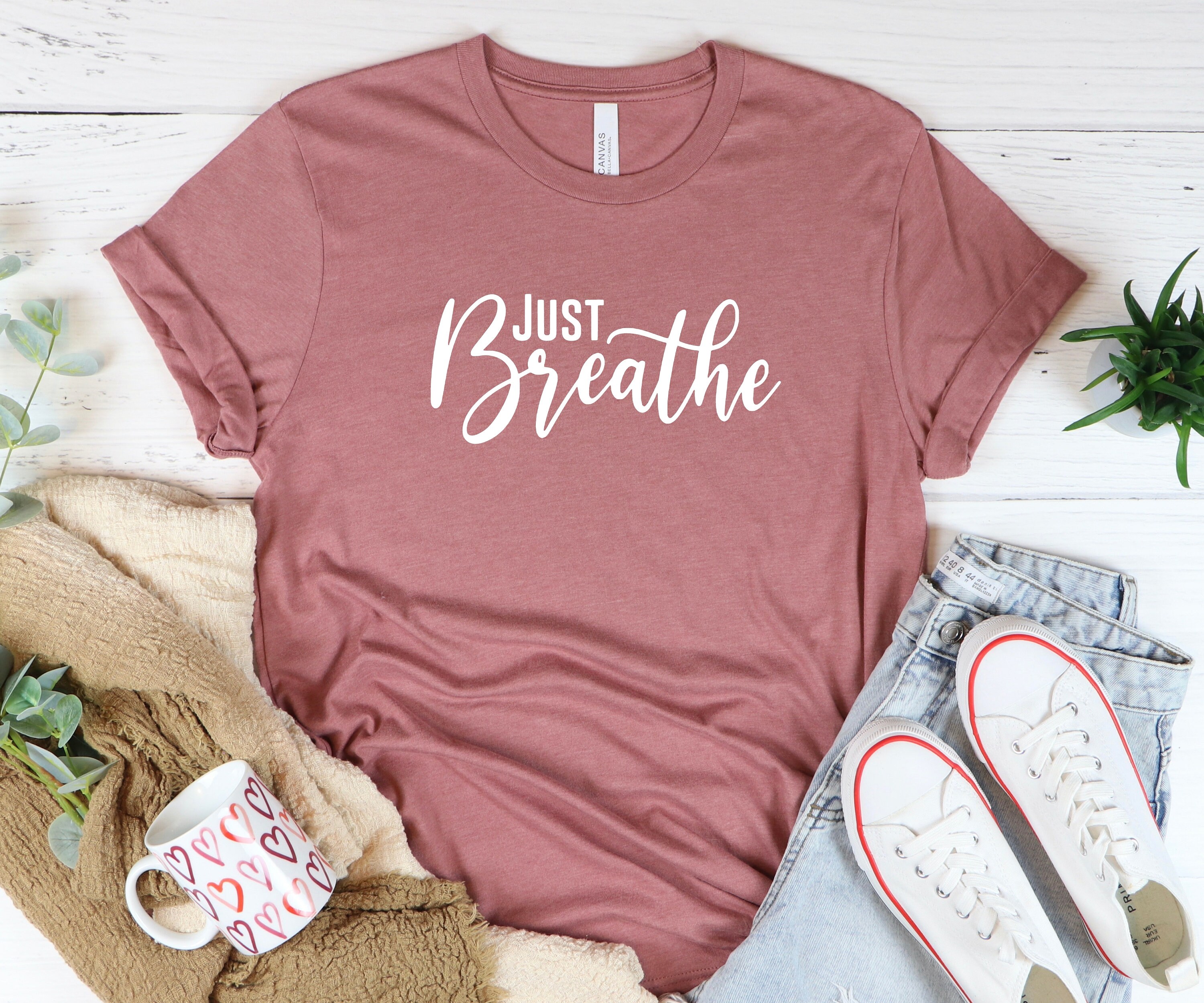 Just Breathe Shirt Dandelion Shirt Meditation Shirt Yoga - Etsy