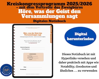 Digitales Notizbuch: Kreiskongress 2025/2026 (Digital Download)