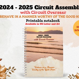 2024-2025年JW巡回大会のノート～巡回監督とともに：「良いたよりにふさわしい振る舞いを」デジタルダウンロード