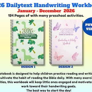2026 JW Daily Text Activity Workbook – Kids Homeschool Study
