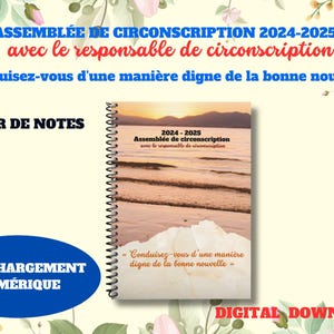 TJ-Versammlung 2024-2025 mit der Verantwortung für die Einberufung ~ TJ-Notizencahier ~ Formate: US Letter, A4, A5  