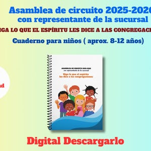 Asamblea de circuito 2025-2026 *** con representante de la sucursal  *** Cuaderno para niños (aprox. 8-12 años) *** DIGITAL DOWNLOAD