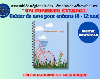 Assemblée Régionale 2026 ~ « Un bonheur éternel » ~ Cahier de notes pour enfants ( env. 8 - 12 ans) - TÉLÉCHARGEMENT NUMÉRIQUE