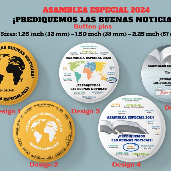 Asamblea Regional 2024 Buttons Etsy