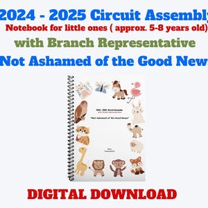 2024 -2025 JW 支部代表者との大会 ～「良いたよりを恥じない」～ 子ども用ノート（約 5～8 歳）