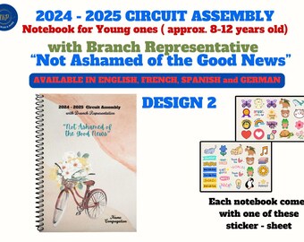 2024-2025 Assembly with Branch Representative “Not Ashamed of the Good News” Notebook for young ones (8-12 years old) ~ 2 sizes available