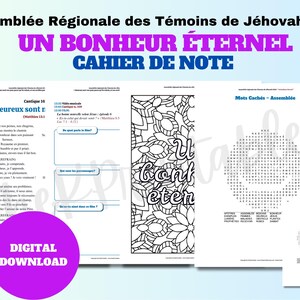 Assemblée Régionale des TJ 2026 - Un bonheur éternel | Cahier de notes | Téléchargement numérique bild 6