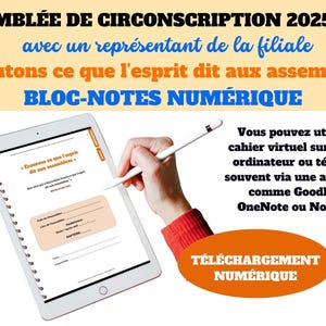 CAHIER NUMÉRIQUE ~ Assemblée de Circonscription 2025/2026 avec un représentant de la filiale: «Écoutons ce que l’esprit dit aux assemblées »